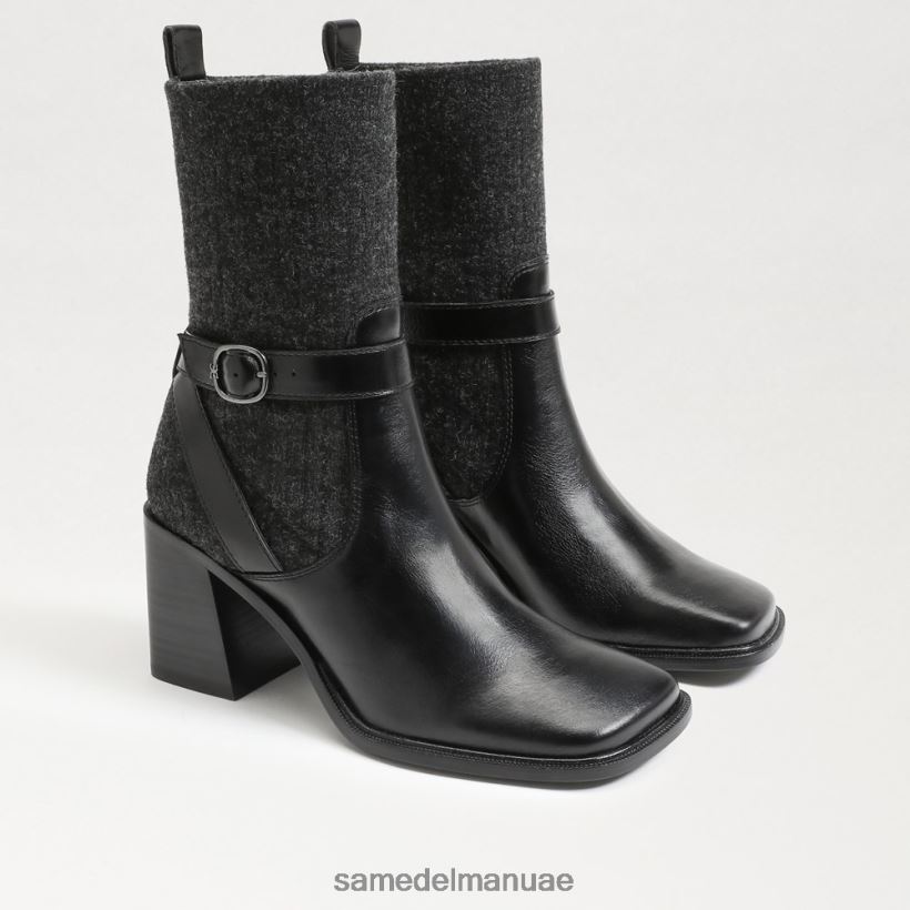 أسود/رمادي غامق أحذية Sam Edelman نحيف مارسي بوتي 246L6T766