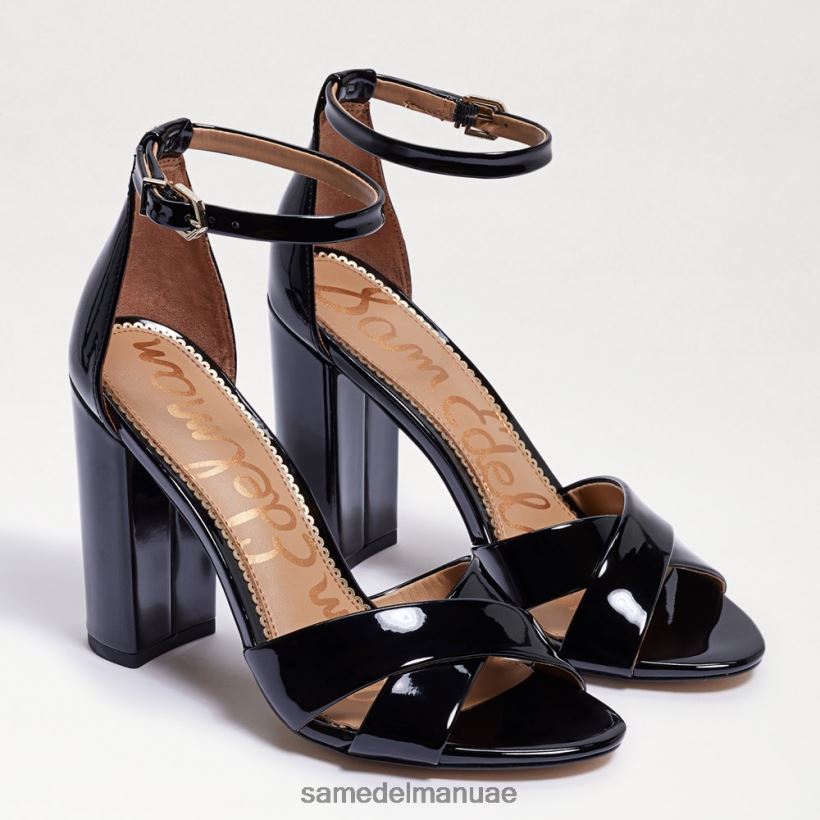 أسود أحذية Sam Edelman نحيف صندل بحزام كاحل يانسي 246L6T772