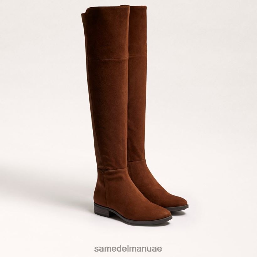 جوز الهند المحمص أحذية Sam Edelman نحيف بام فوق حذاء الركبة 246L6T778