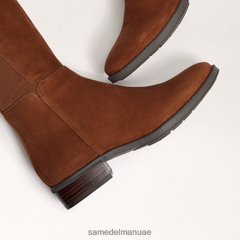جوز الهند المحمص أحذية Sam Edelman نحيف بام فوق حذاء الركبة 246L6T778