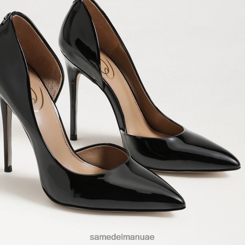 أسود براءة اختراع أحذية Sam Edelman نحيف ديلوريس كعب مدبب عند أصابع القدم 246L6T779