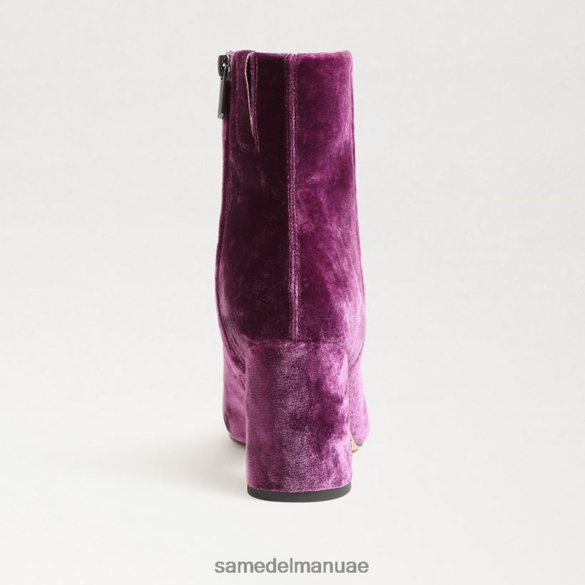 مخمل الأوركيد العميق أحذية Sam Edelman نحيف حذاء الكاحل تزلف 246L6T782