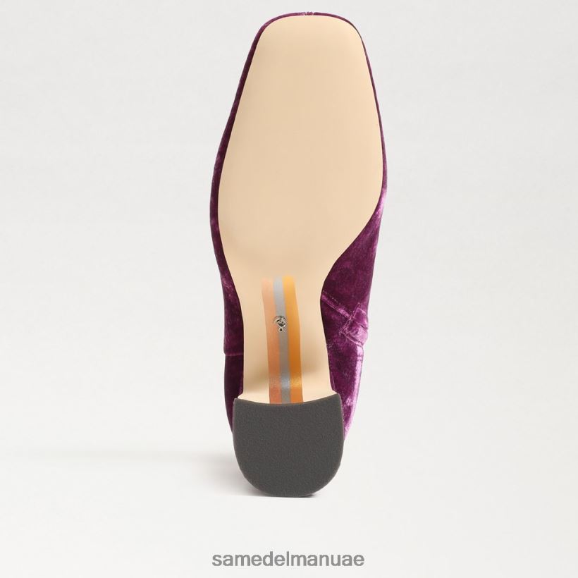 مخمل الأوركيد العميق أحذية Sam Edelman نحيف حذاء الكاحل تزلف 246L6T782