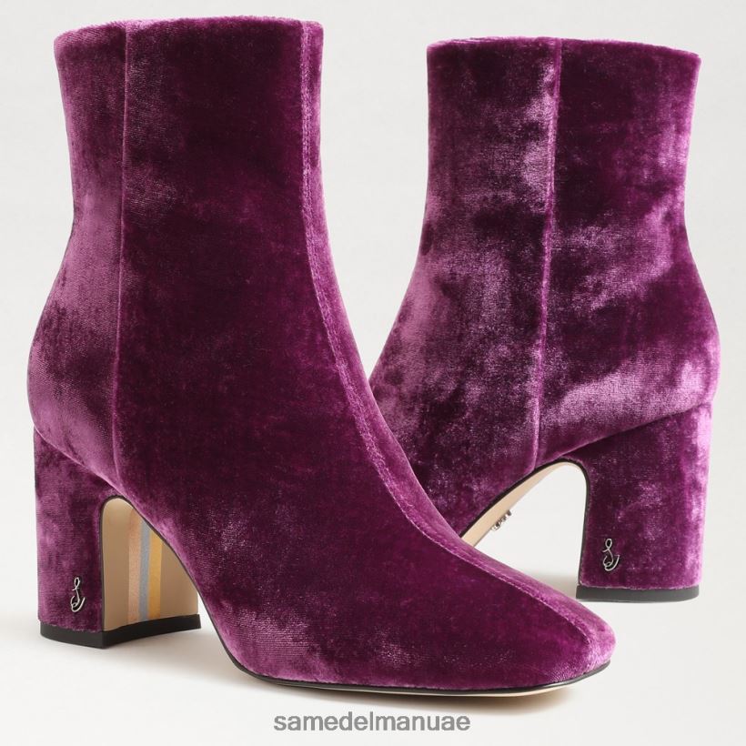 مخمل الأوركيد العميق أحذية Sam Edelman نحيف حذاء الكاحل تزلف 246L6T782