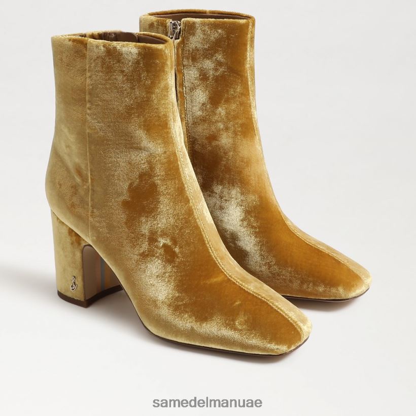 مخمل الزعفران أحذية Sam Edelman نحيف حذاء الكاحل تزلف 246L6T783