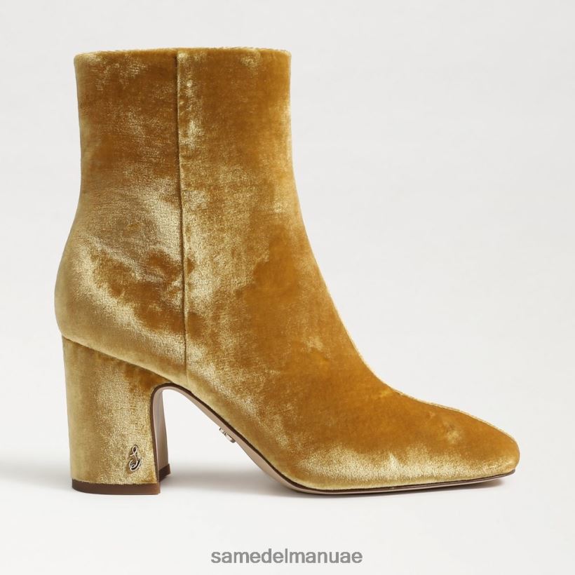 مخمل الزعفران أحذية Sam Edelman نحيف حذاء الكاحل تزلف 246L6T783