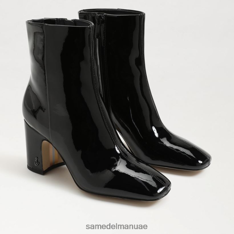 أسود براءة اختراع أحذية Sam Edelman نحيف حذاء الكاحل تزلف 246L6T787