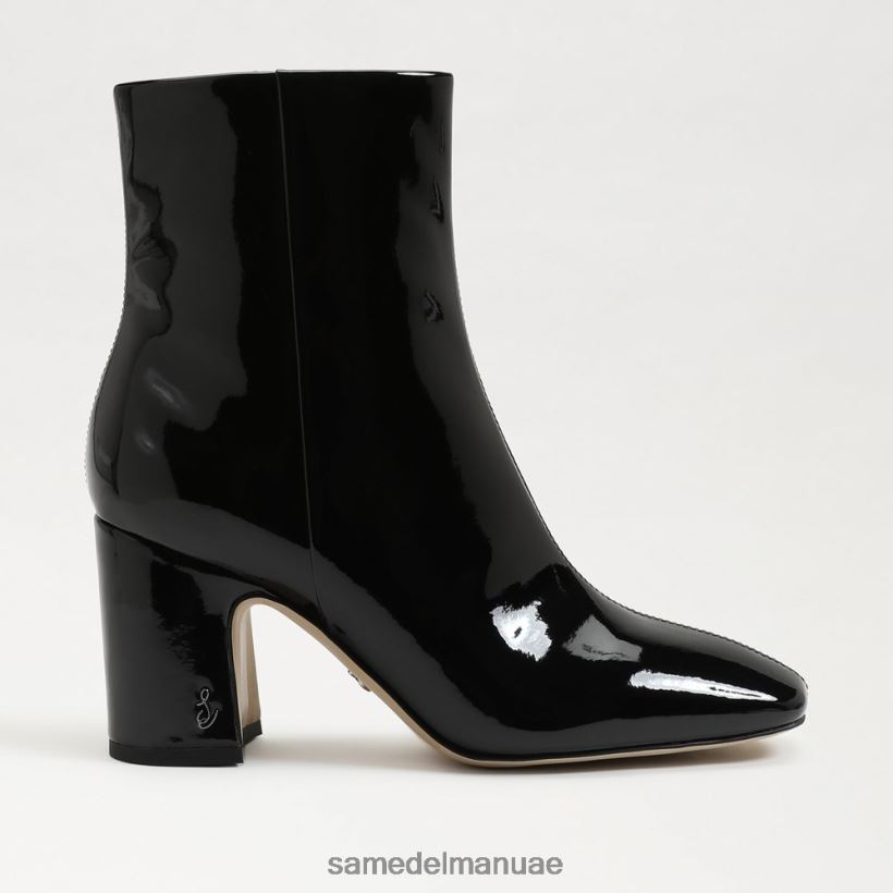 أسود براءة اختراع أحذية Sam Edelman نحيف حذاء الكاحل تزلف 246L6T787