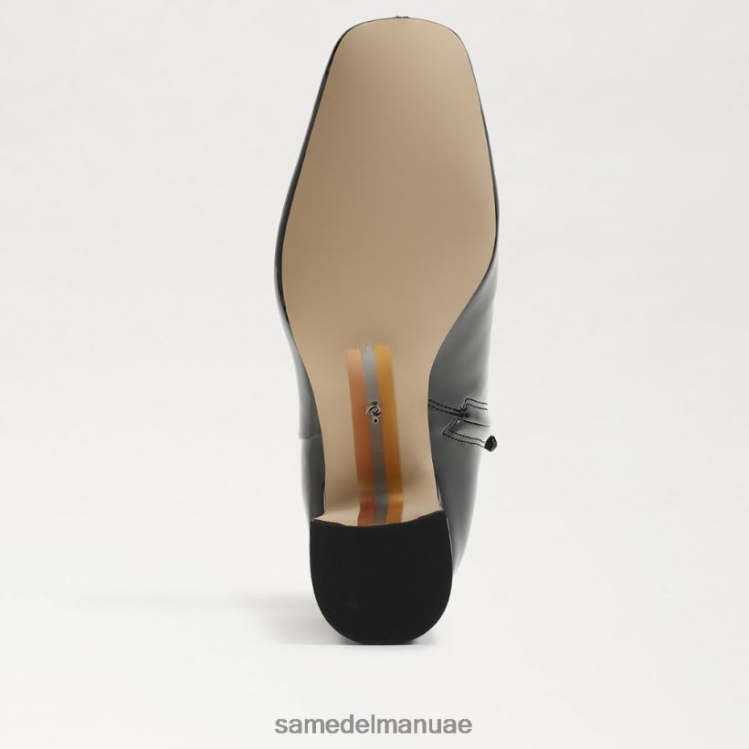 أسود براءة اختراع أحذية Sam Edelman نحيف حذاء الكاحل تزلف 246L6T787