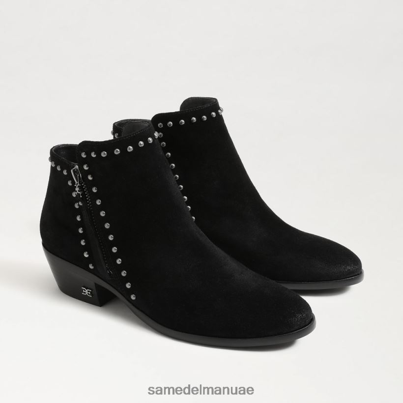 جلد الغزال الأسود أحذية Sam Edelman نحيف حذاء باولا للكاحل 246L6T792