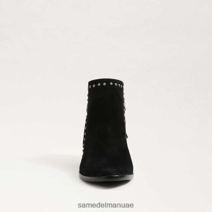 جلد الغزال الأسود أحذية Sam Edelman نحيف حذاء باولا للكاحل 246L6T792