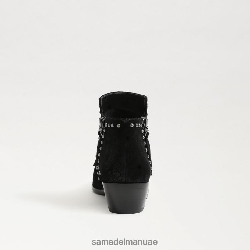 جلد الغزال الأسود أحذية Sam Edelman نحيف حذاء باولا للكاحل 246L6T792