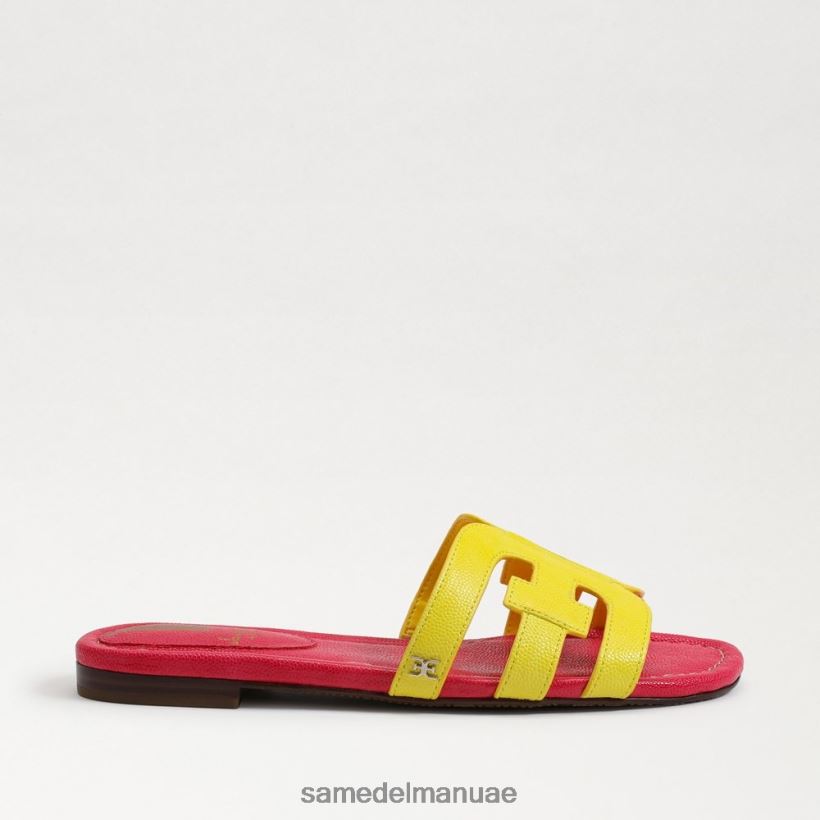 الميموزا أصفر/فوشيا فائق أحذية Sam Edelman نحيف صندل منزلق خليج 246L6T7