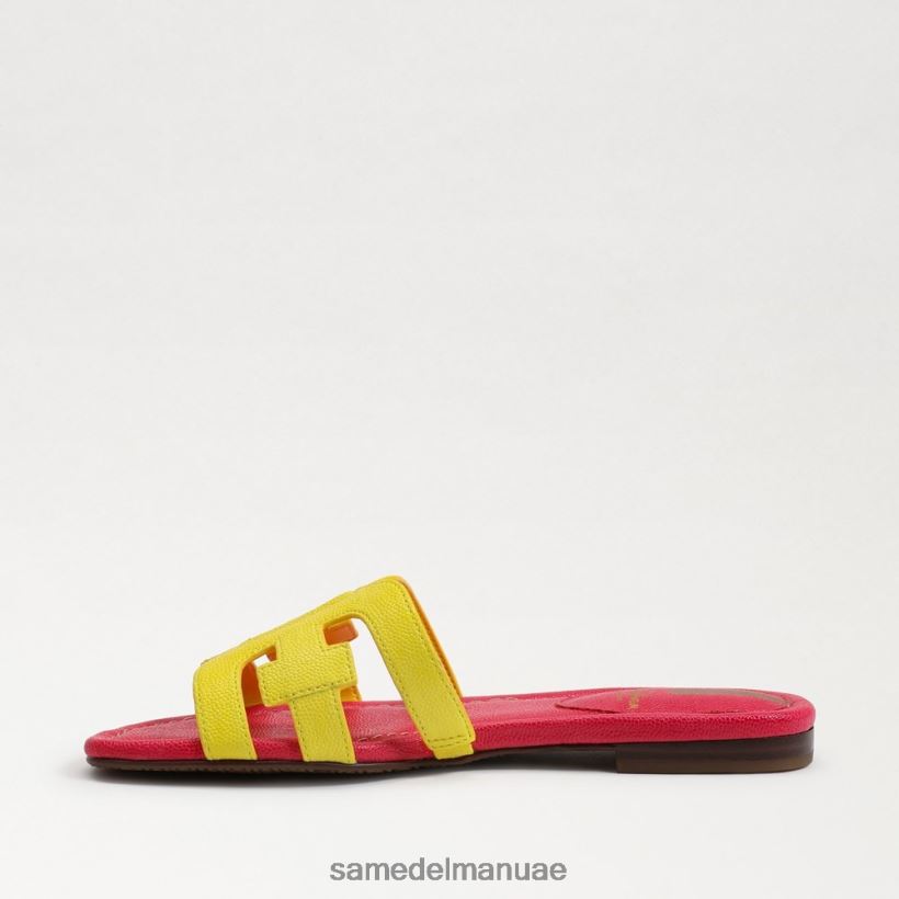 الميموزا أصفر/فوشيا فائق أحذية Sam Edelman نحيف صندل منزلق خليج 246L6T7