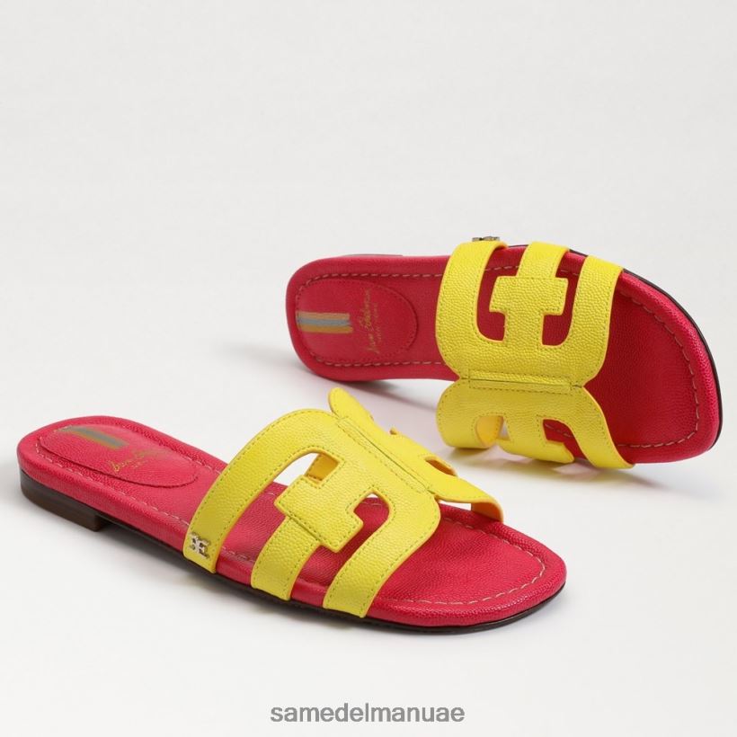 الميموزا أصفر/فوشيا فائق أحذية Sam Edelman نحيف صندل منزلق خليج 246L6T7