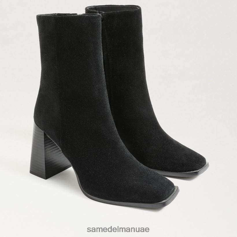 جلد الغزال الأسود أحذية Sam Edelman نحيف حذاء إيفيت للكاحل 246L6T807