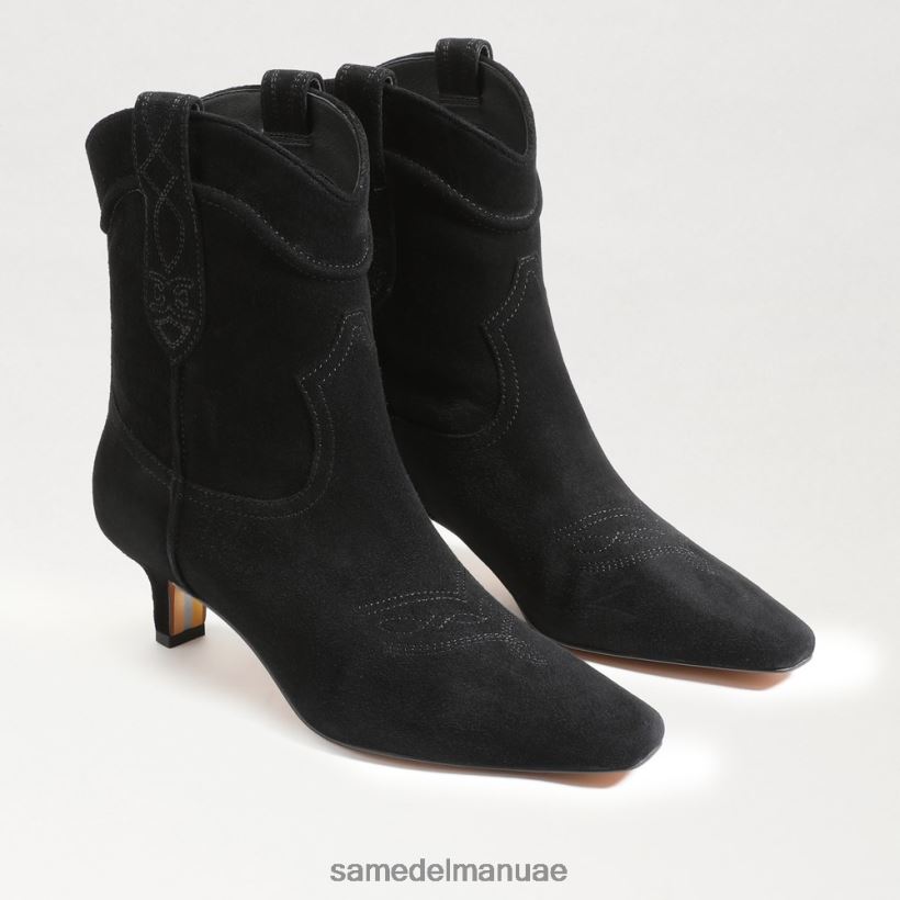 جلد الغزال الأسود أحذية Sam Edelman نحيف حذاء تارين للكاحل 246L6T811