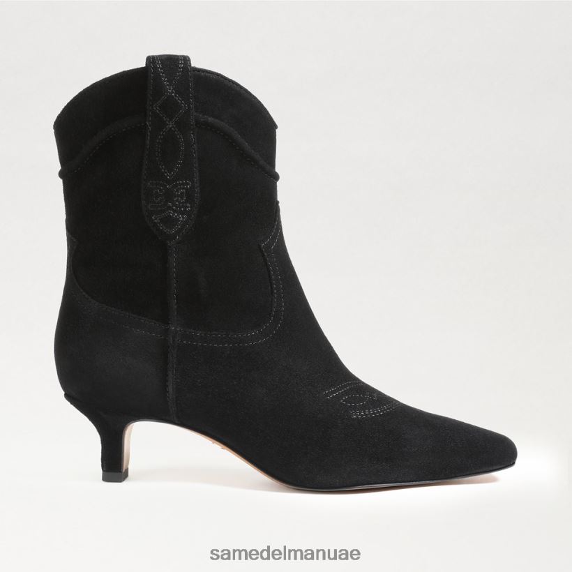 جلد الغزال الأسود أحذية Sam Edelman نحيف حذاء تارين للكاحل 246L6T811
