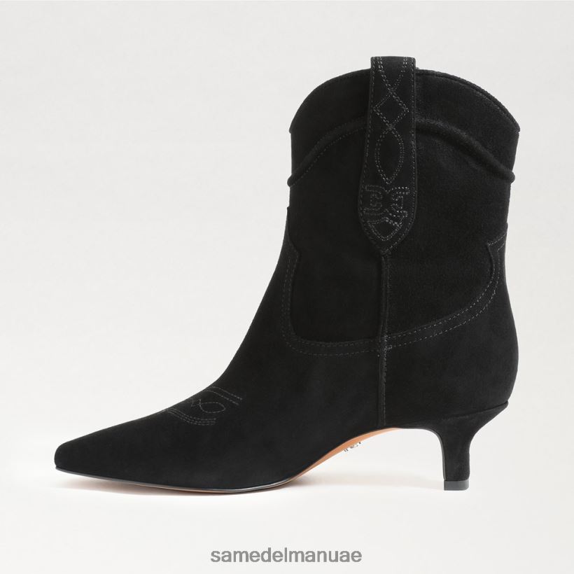 جلد الغزال الأسود أحذية Sam Edelman نحيف حذاء تارين للكاحل 246L6T811