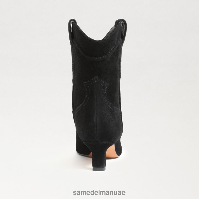 جلد الغزال الأسود أحذية Sam Edelman نحيف حذاء تارين للكاحل 246L6T811