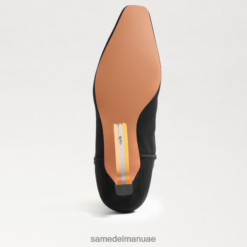 جلد الغزال الأسود أحذية Sam Edelman نحيف حذاء تارين للكاحل 246L6T811