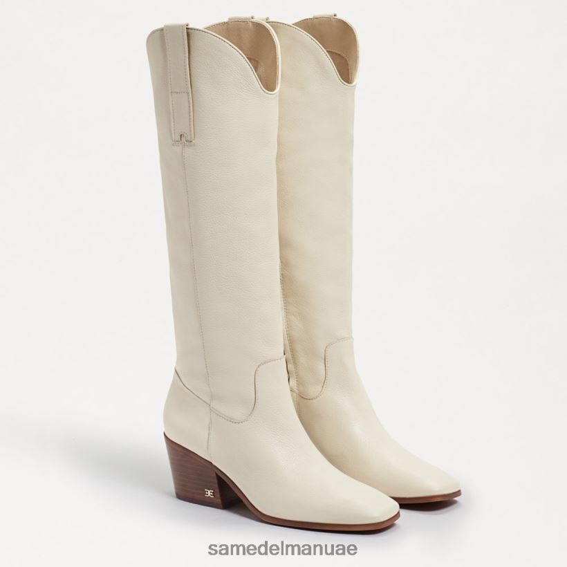 جلد عاجي حديث أحذية Sam Edelman نحيف الحذاء الغربي بريتن 246L6T814