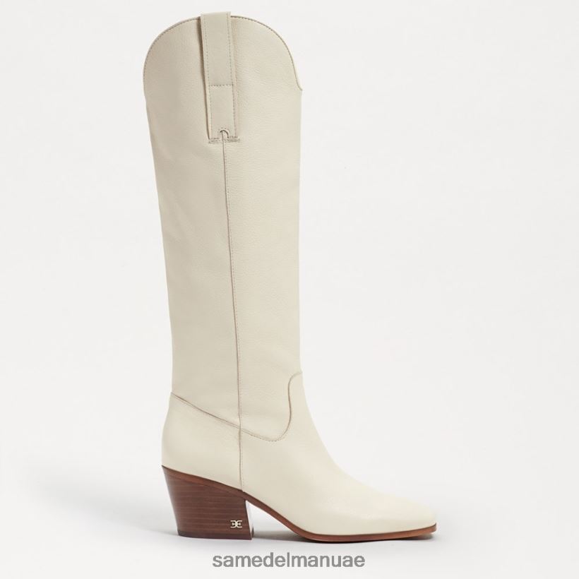 جلد عاجي حديث أحذية Sam Edelman نحيف الحذاء الغربي بريتن 246L6T814