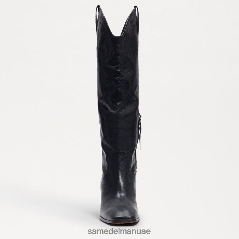 جلد أسود أحذية Sam Edelman نحيف الحذاء الغربي بريتن 246L6T815