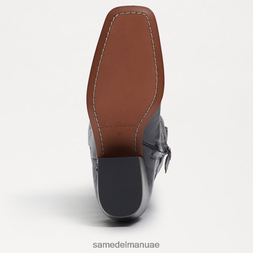 جلد أسود أحذية Sam Edelman نحيف الحذاء الغربي بريتن 246L6T815