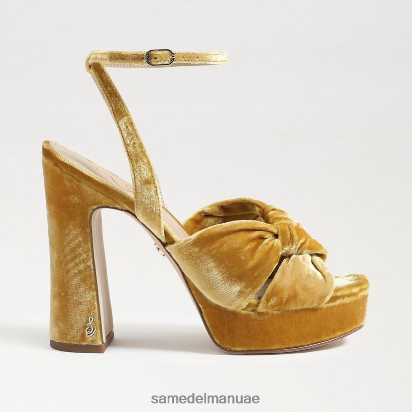 مخمل الزعفران أحذية Sam Edelman نحيف كعب منصة كريستين 246L6T816
