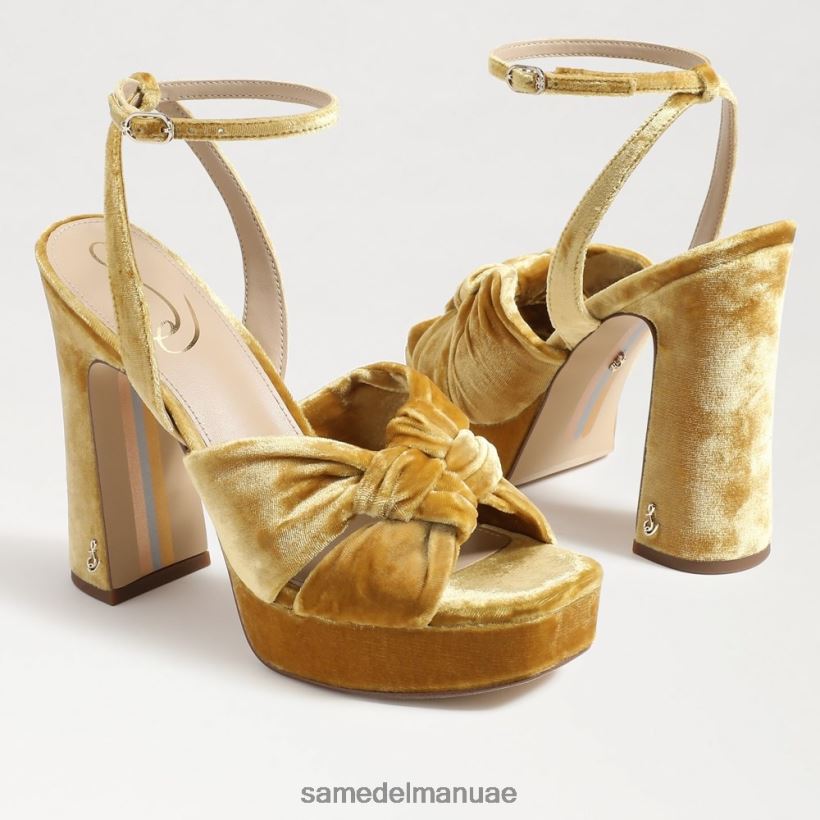 مخمل الزعفران أحذية Sam Edelman نحيف كعب منصة كريستين 246L6T816