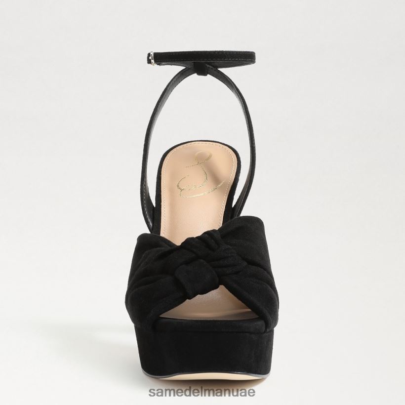 جلد الغزال الأسود أحذية Sam Edelman نحيف كعب منصة كريستين 246L6T819