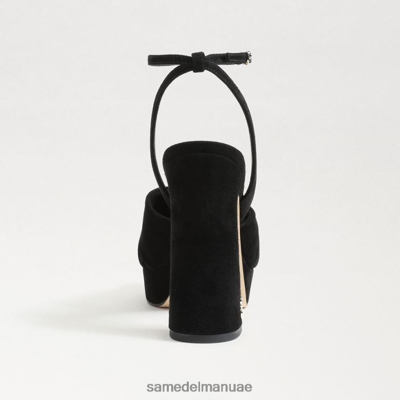 جلد الغزال الأسود أحذية Sam Edelman نحيف كعب منصة كريستين 246L6T819