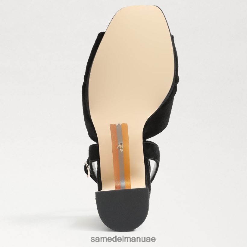 جلد الغزال الأسود أحذية Sam Edelman نحيف كعب منصة كريستين 246L6T819