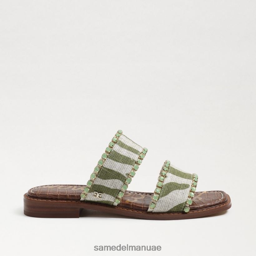 سرخس/كتان حمار وحشي طبيعي أحذية Sam Edelman نحيف هوبي صندل منزلق 246L6T821