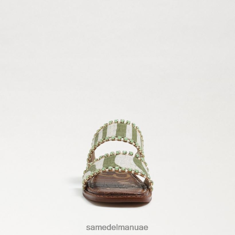 سرخس/كتان حمار وحشي طبيعي أحذية Sam Edelman نحيف هوبي صندل منزلق 246L6T821