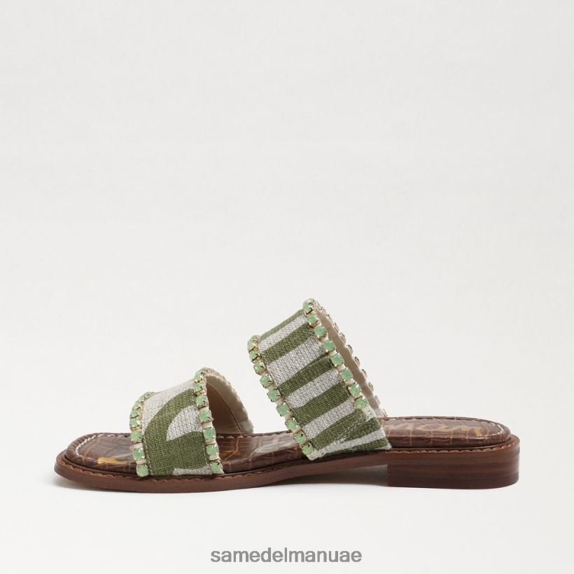 سرخس/كتان حمار وحشي طبيعي أحذية Sam Edelman نحيف هوبي صندل منزلق 246L6T821