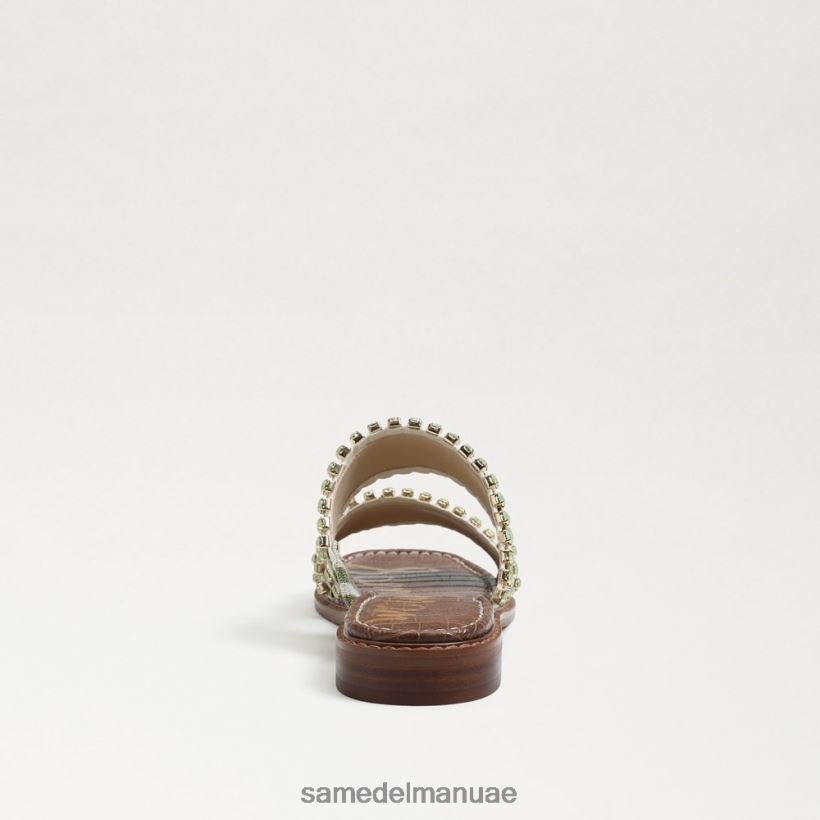 سرخس/كتان حمار وحشي طبيعي أحذية Sam Edelman نحيف هوبي صندل منزلق 246L6T821