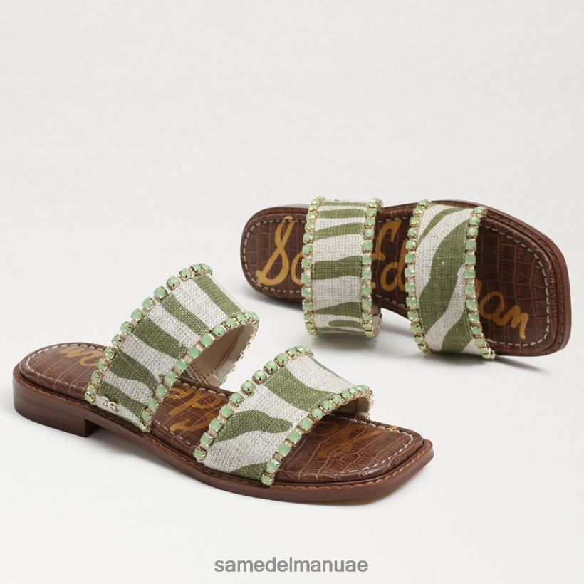 سرخس/كتان حمار وحشي طبيعي أحذية Sam Edelman نحيف هوبي صندل منزلق 246L6T821