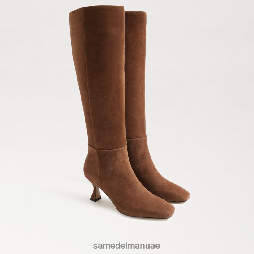 جوز الهند المحمص أحذية Sam Edelman نحيف حذاء عالي الركبة 246L6T823