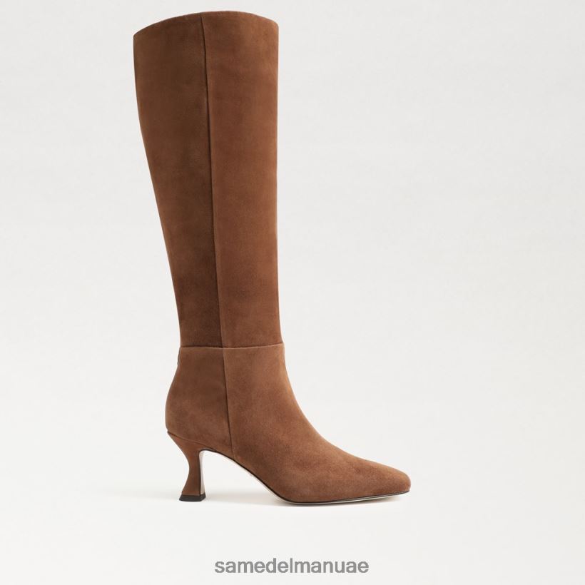 جوز الهند المحمص أحذية Sam Edelman نحيف حذاء عالي الركبة 246L6T823