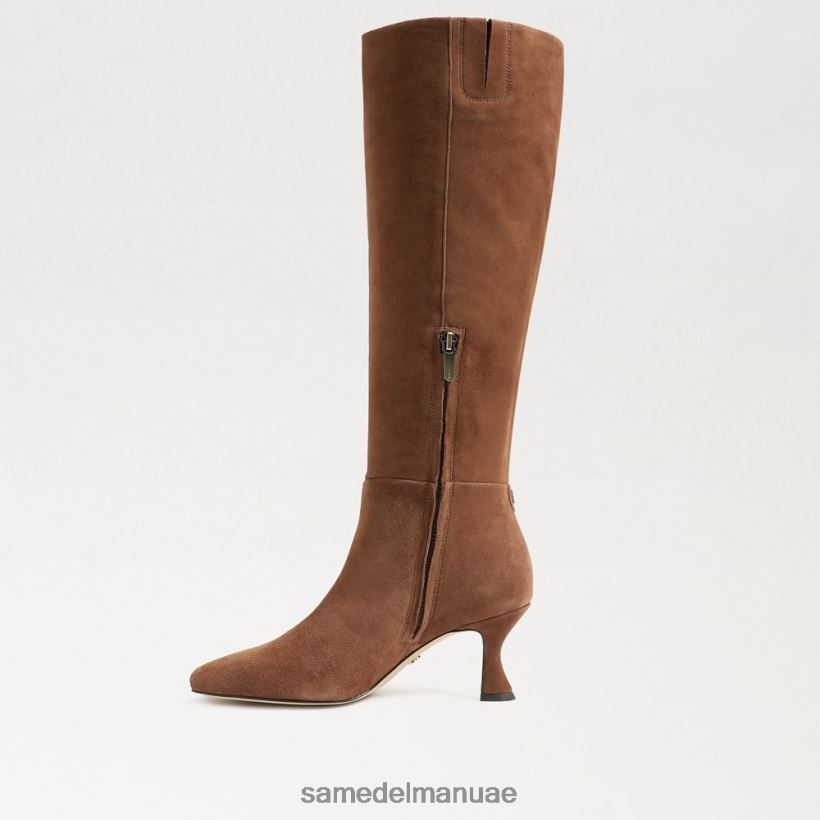 جوز الهند المحمص أحذية Sam Edelman نحيف حذاء عالي الركبة 246L6T823