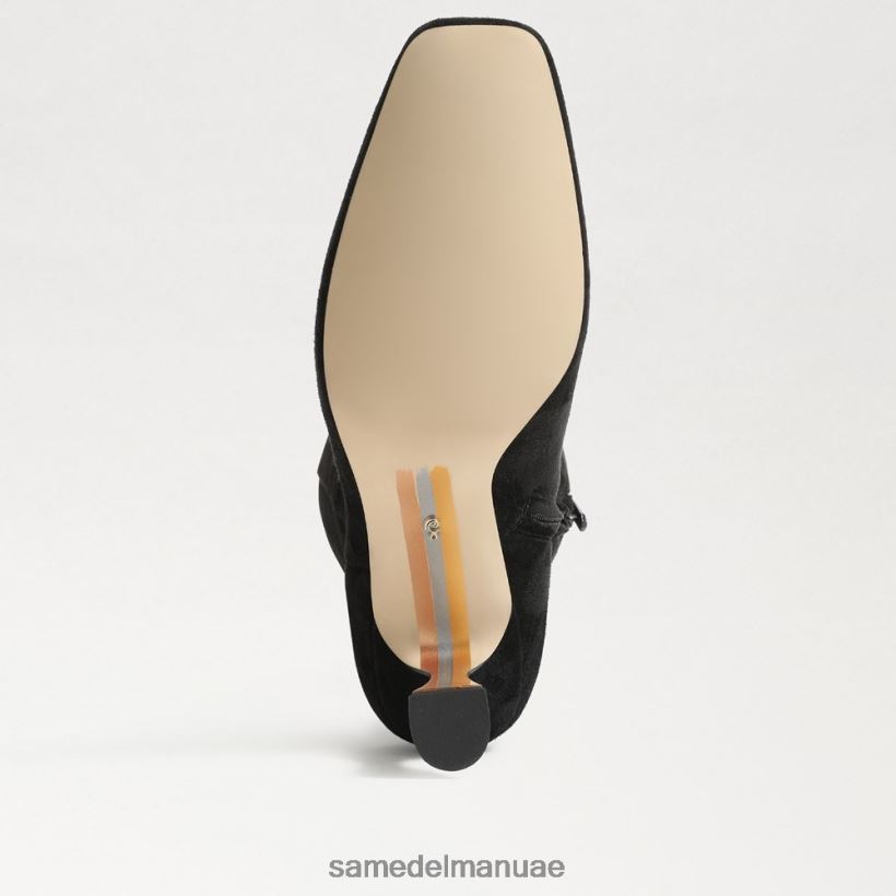 جلد الغزال الأسود أحذية Sam Edelman نحيف حذاء عالي الركبة 246L6T825