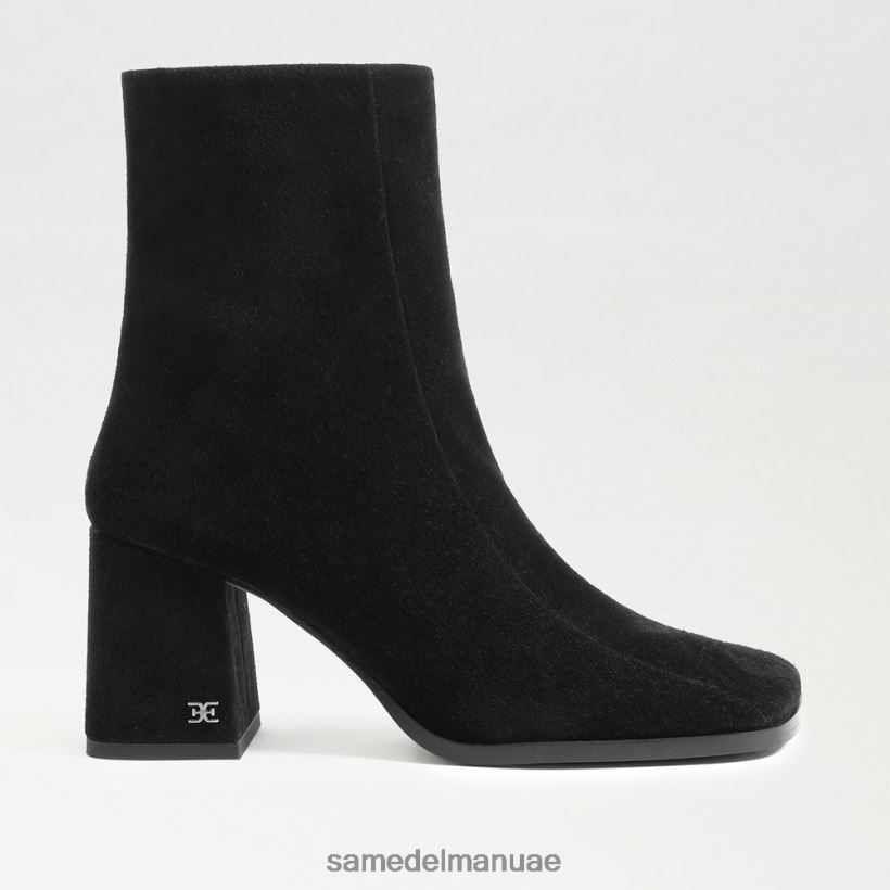 جلد الغزال الأسود أحذية Sam Edelman نحيف حذاء مايلا للكاحل 246L6T828