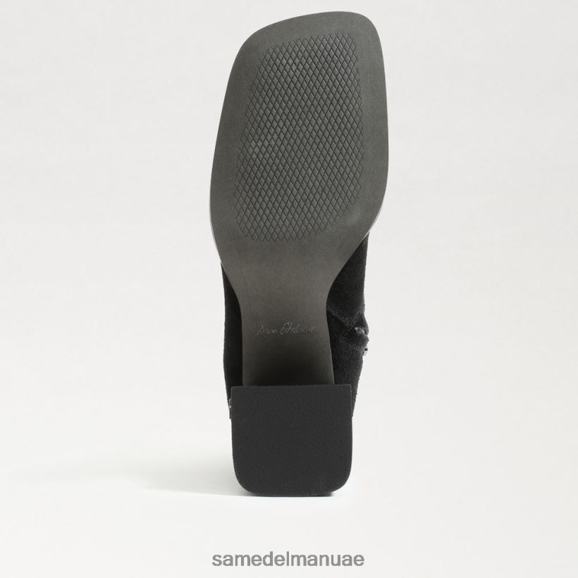 جلد الغزال الأسود أحذية Sam Edelman نحيف حذاء مايلا للكاحل 246L6T828