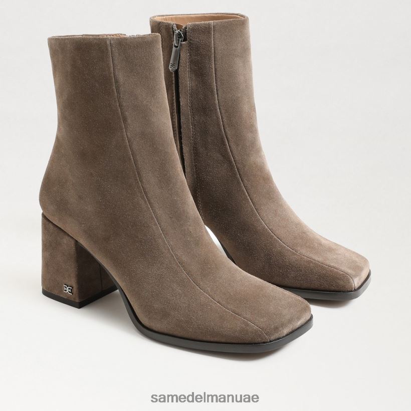 من جلد الغزال الزيتون أحذية Sam Edelman نحيف حذاء مايلا للكاحل 246L6T829