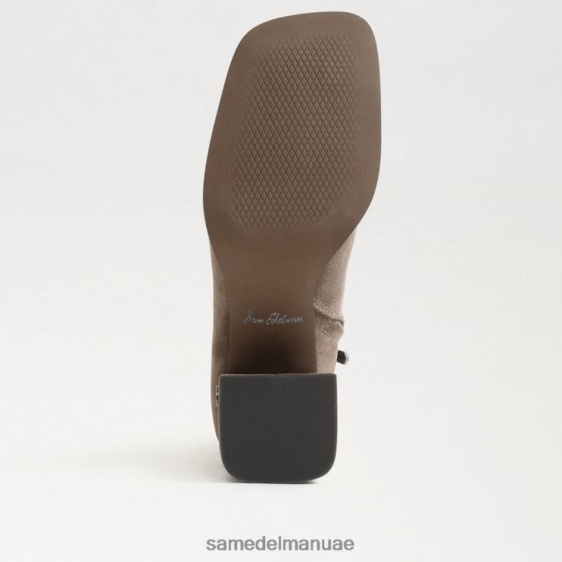 من جلد الغزال الزيتون أحذية Sam Edelman نحيف حذاء مايلا للكاحل 246L6T829