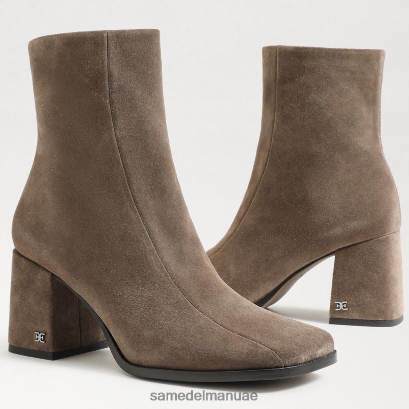 من جلد الغزال الزيتون أحذية Sam Edelman نحيف حذاء مايلا للكاحل 246L6T829