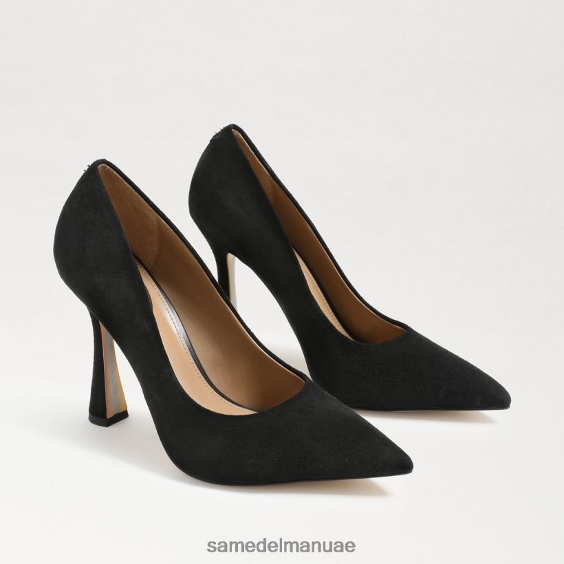 جلد الغزال الأسود أحذية Sam Edelman نحيف مضخة أنطونيا بمقدمة مدببة 246L6T841