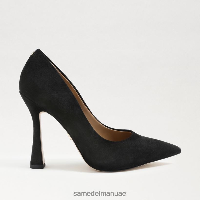 جلد الغزال الأسود أحذية Sam Edelman نحيف مضخة أنطونيا بمقدمة مدببة 246L6T841